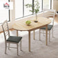 55 Inch Solid Pine Dropleaf Dining Table Expandable