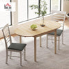 55 Inch Solid Pine Dropleaf Dining Table Expandable