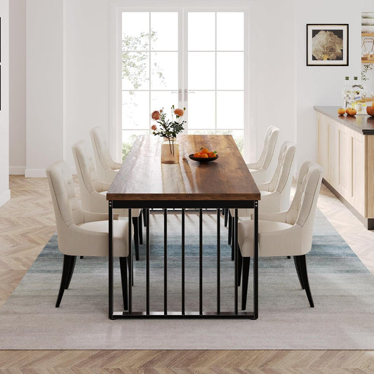 Tribesigns Industrial Dining Table 78 Inches Wooden