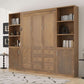 Queen Murphy Bed With Outstanding Storage Cabinets-2