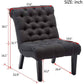 Gray Accent Chair With Wood Legs For Living Room Decor