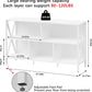 White 5 Cube Contemporary Industrial Open Bookcase