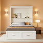 Espresso Queen Murphy Cabinet Bed Versatile Deluxe