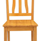 Antique Oak ThirtySevenInch Dining Chairs Pair Set