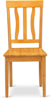 Antique Oak ThirtySevenInch Dining Chairs Pair Set