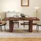 78Inch Walnut Rectangular Dining Table Waterproof Finish