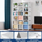 18 Cube Black Bookcase Storage Organizer Tall Metal