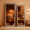 67x24Inches LED Floor Standing Mirror Dimmable Lights