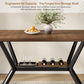 Rectangular 55 Inch Dining Table Storage Underneath