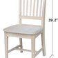 Mission Side Dining Chairs Set Of 2 Solid Parawood Unfinished 39.2 Inch Height
