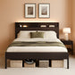 Full Standard Size Bed Frame With Storage Headboard