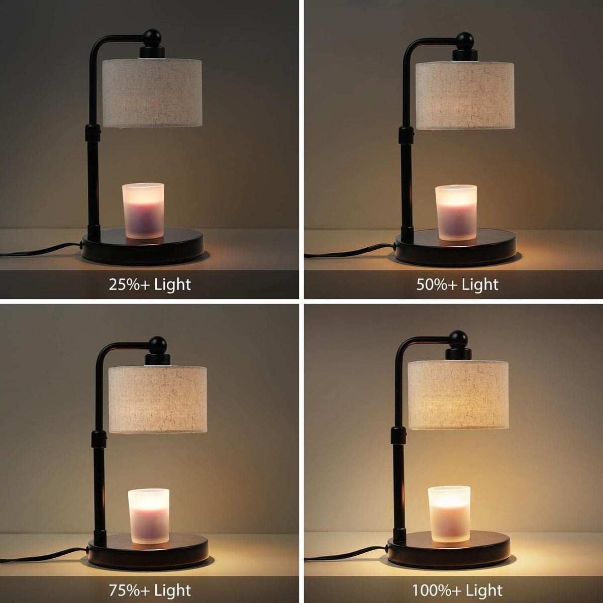 Candle Warmer Lamp With Electronic Timer Adjustable