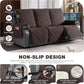 Waterproof Three Seater Recliner Sofa Cover Chocolate