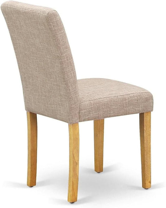 Abbott Parson Dining Chairs Light Tan Linen Set of 2