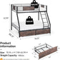Powder Coated Stainless Steel Twin Over Full Bunk Bed Drawers