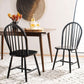 Home Camden 18 Inch Black Farmhouse Dining Chairs Set Of 2