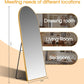 71x30Inch Arched Floor standing Mirror Goldtone Finish