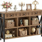 Modern Brown 6 Cube Storage Organizer Bookcase