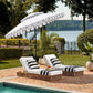 Venice Outdoor Nine Foot Round Umbrella Weatherproof