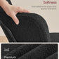 Elegant Ink Black Upholstered Dining Chairs SetOf2