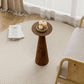 Walnut Round Martini End Table 22 Inch Tall Timber Classic