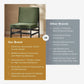 Odelia Olive Green Velvet Dining Chairs With Removable Cushion Covers