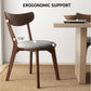 Curved Back Upholstered Contemporary Dining Chairs Four