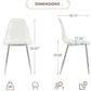 Clear Acrylic Dining Chairs Set Of 4 With Metal Legs