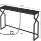 Black 44.9 Inch Ultradurable IndustrialGrade Console Table