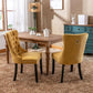 Velvet Dining Chairs Gold Finishing Collection Set