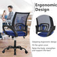 Ergonomic Office Chair With Adjustable Lumbar Support Blue