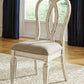 Realyn French Ribbon Back Dining Chairs Chipped White