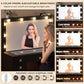 42-Inch Vanity Table Featuring Ultra LED Lighting Black