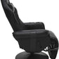 900 Gaming Recliner Black With Adjustable Leg Rest Cupholder