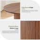 31.5 Inch Walnut Round Dining Table For Two To Four