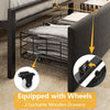 Professional Full Size Black Bed Frame Upholstered