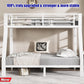 White Full Size Durable Premium Quality Bunk Bed Frame