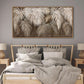 Professional Neutral Canvas Wall Art 24x48 Framed
