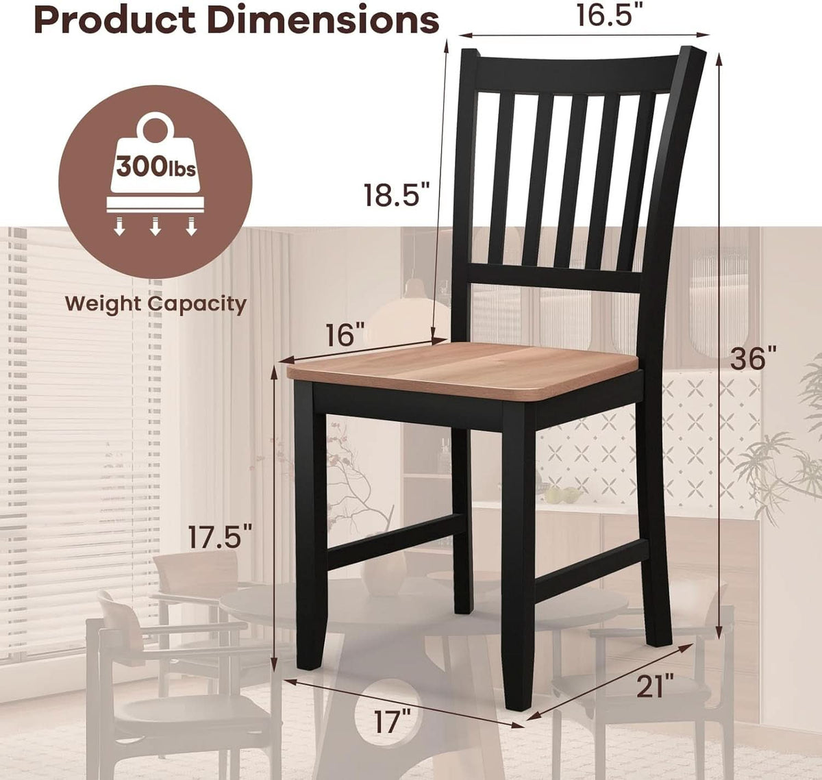 Durable Heavy Duty HighBack Ergonomic Dining Chairs