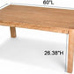 Antique Natural Oak Transitional Rectangular Dining Table