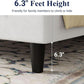 Queen Velvet Upholstered Bed Frame With Tufted Headboard