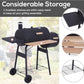 FortyEightInch Portable Charcoal Grill Offset Smoker