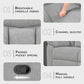 Gray Chenille Double Recliner Sofa Durable Upholstery
