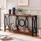 55Inch Rustic Brown Sofa Console Table Elegant Durable