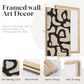 Beige Modernist Framed Abstract Wall Art 30X60Inch