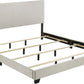Cream California King Padded Headboard Bed Collection