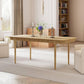 63 Inches Rectangular Solid Farmhouse Dining Table