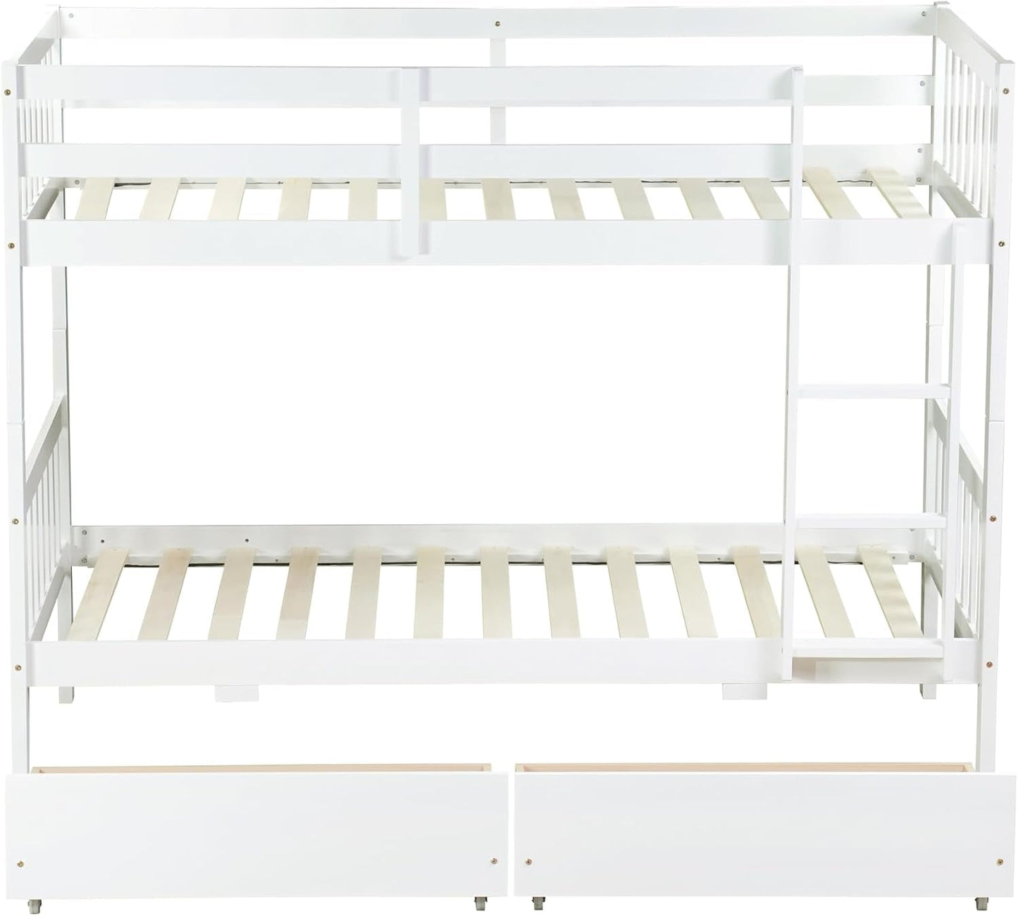 White Premium Grade Rubberwood Bunk Bed Drawers ProLine