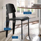 Black Premium Contemporary TubularSteel Hardwood Dining Chair