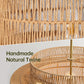 24 Inch Bohemian Handwoven Rattan Chandelier 6 Light-1